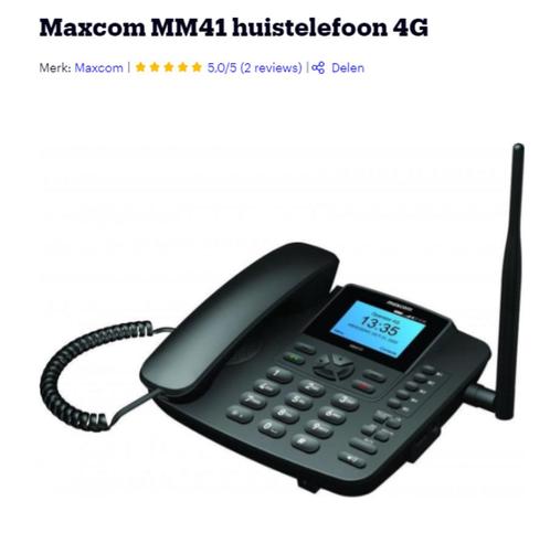 telefoon nieuw Maxcom MM41d vaste telefoon met SIM kaart
