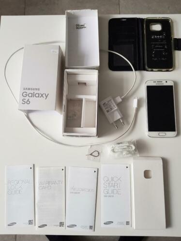 telefoon Samsung Galaxy S6 white pearl 32gb originele doos