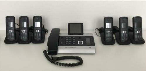 Telefooncentraal Gigaset DX800A incl 6 handtelefoons 