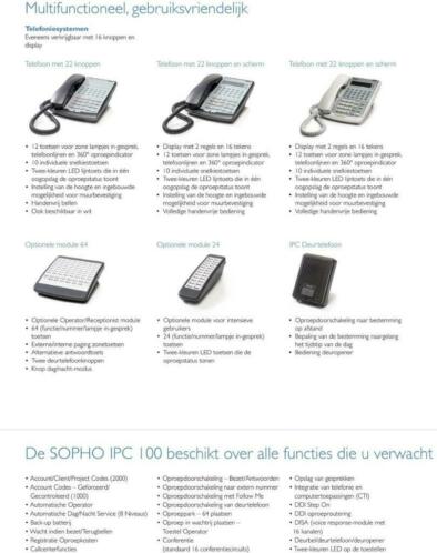 telefooncentrale en toebehoren philips SOPHO IPC 100 NEC