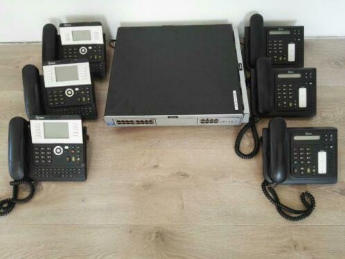 telefooncentrale met 6 toestellen vox novo office V2
