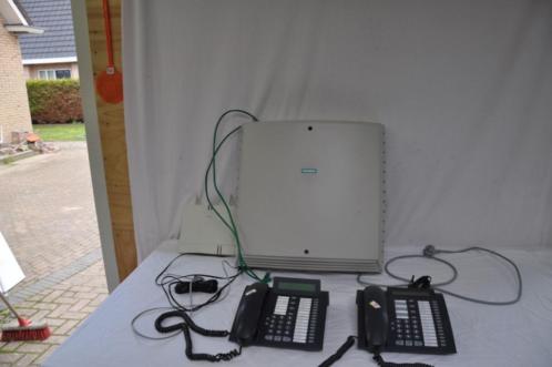 telefooncentrale siemens met 2 toestellen siemens