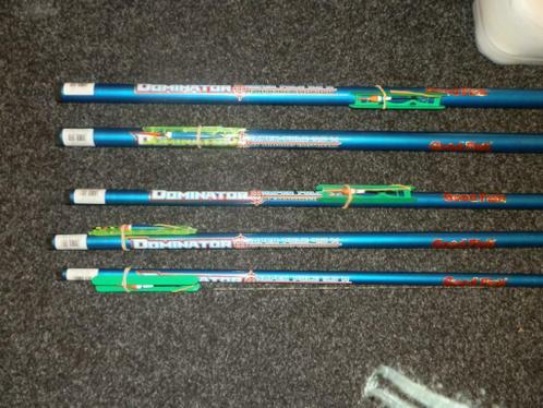 Telescoop hengels Dominator 3 en 4 en 5 meter incl tuigje