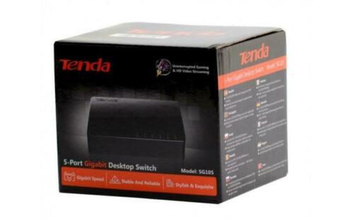 Tenda SG105 Gigabit Netwerk switch RJ45 5 poorten