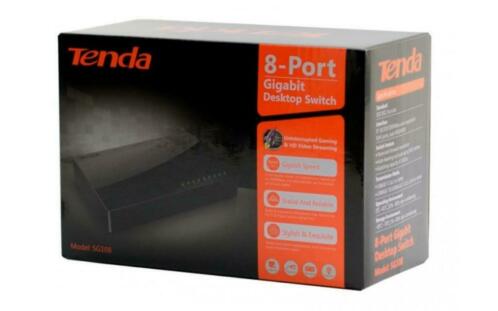 Tenda SG108 Gigabit Netwerk switch RJ45 8 poorten