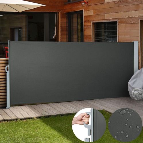 Terrasscherm diverse kleuren hoogte 160 cm 300 cm windscherm