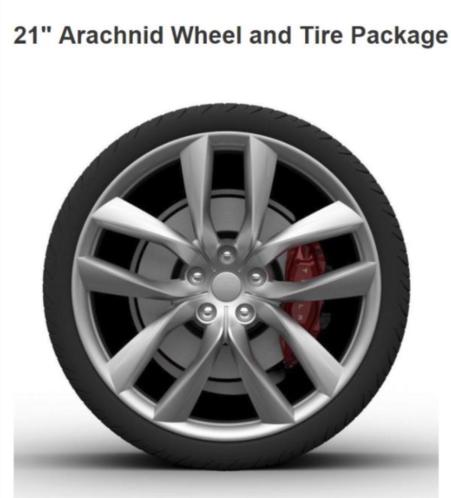 Tesla Model S lightweight performance 21 inch Arachnid wheel