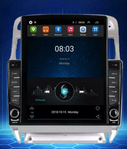 Teslalook Android Multimedia Navi Car radio Peugeot 307