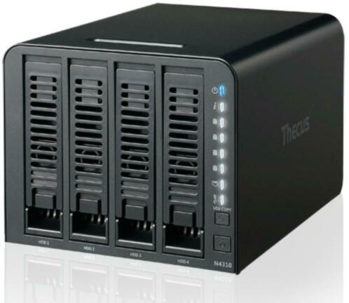 Thecus N4310 4 Bay Mobile Access NAS Server  4x 3TB HDDs
