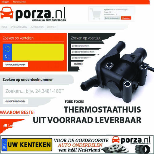 Thermostaathuis koelvloeistofflens focus 1.4 1.6 1.8 2.0