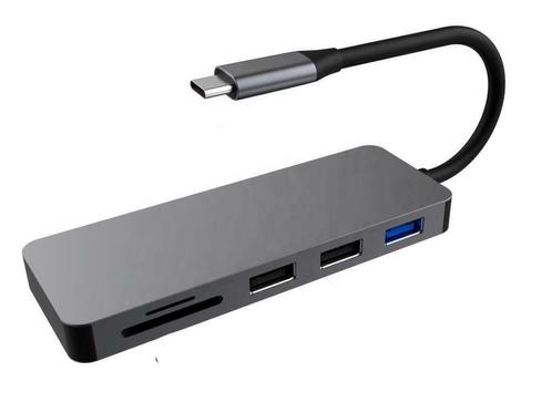 Thredo USB C Adapter Hub - HDMI 4K SD en Micro SD Card USB