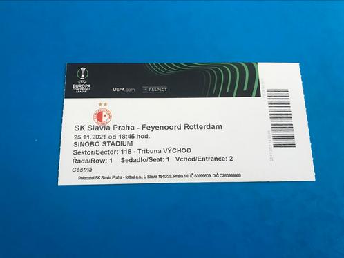 Ticket Slavia Praag Feyenoord europa cup