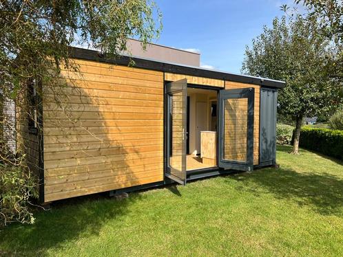 Tinyhouse, container, tuinhuis, gastenverblijf, BampB, kantoor