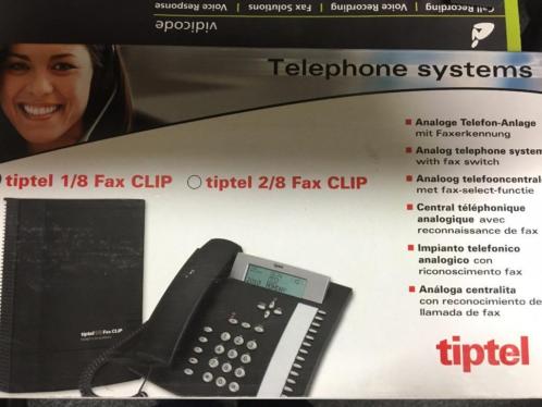 Tiptel 18 1 8 CLIP FAX analoge telefooncentrale NIEUW 