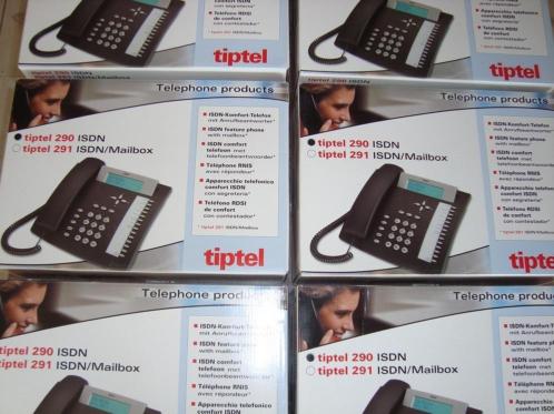 Tiptel 290 ISDN telefoons nieuw in doos 7 stuks.