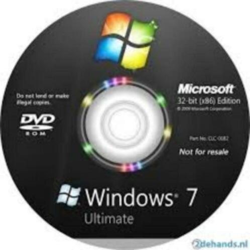 TKA windows 7 ultimate installatie DVD