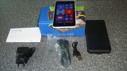 T.K.ANokia Lumia 625 - Wit Nieuw in DoosLeren Hoesje 