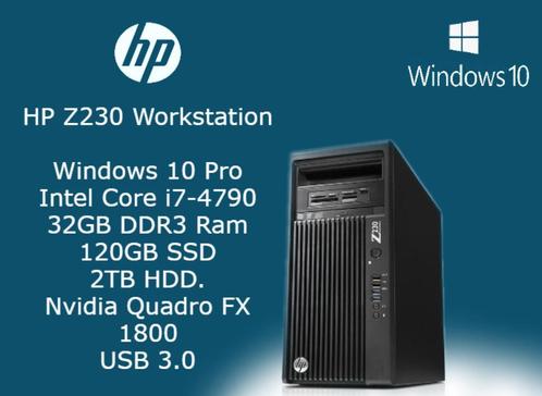 tkHP Z230 Workstation PC met Windows 10, 32GB Ram en SSD