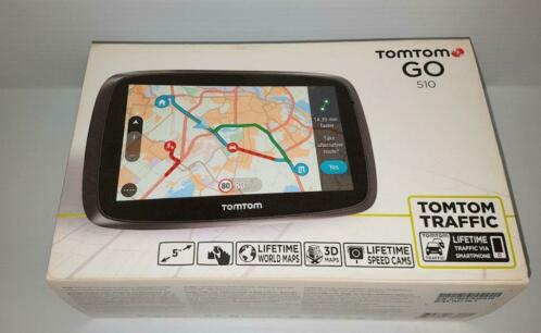 TomTom Go 510 met wereldkaarten , verkeersinfo en flitsers