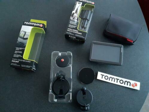 TomTom navigatiesysteem met accessoires en beschrijving .