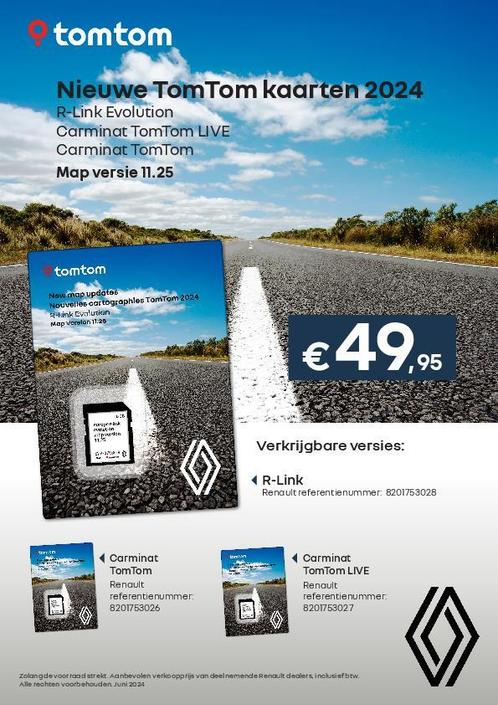 TomTom SD Kaarten Update 2024 Renault