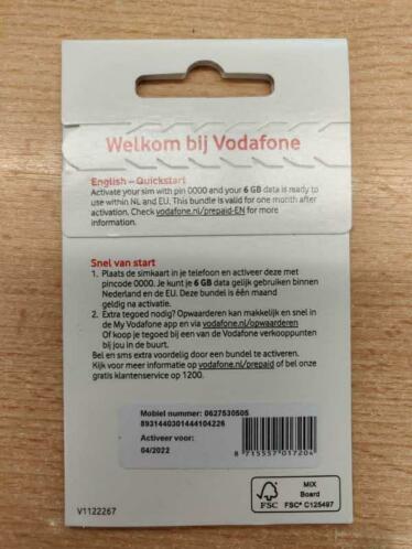 Top 06 nummer vodafone 6gb 06-27-53-05-05