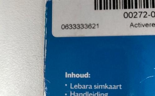 Top Makkelijk nummer Lebara prepaid sim vaste prijs hebben.