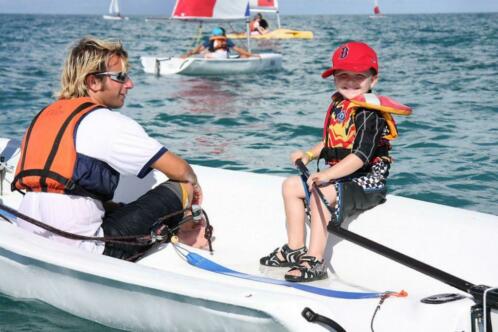 Topper taz zeilboot voor de kinderen