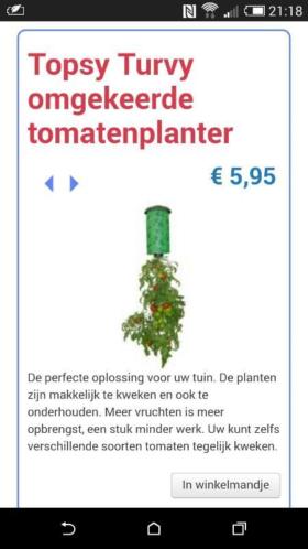 Topsy Turvy omgekeerde tomatenplant NIEUW IN DOOS