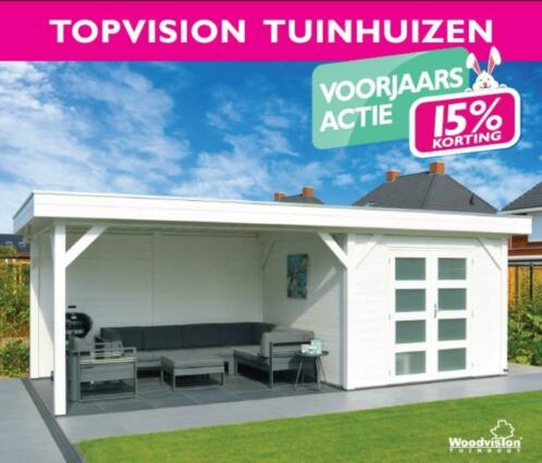 Topvision tuinhuizen voorjaarsactie, nu met 15 korting