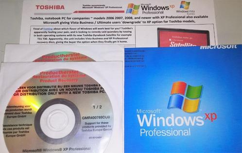 Toshiba Windows XP Professional Product Herstel NL 2007 OEM