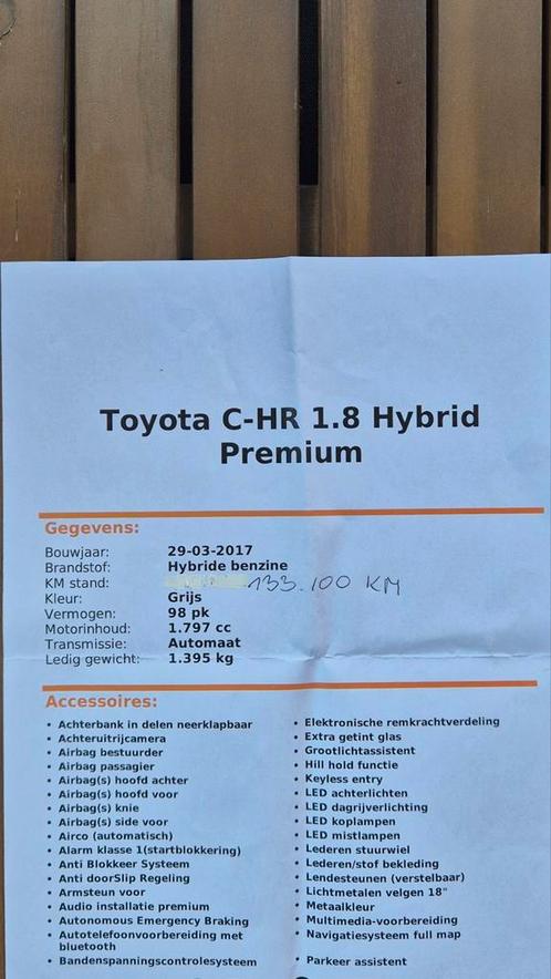 Toyota C-HR 1.8 Hybrid 122pk CVT 2017 Grijs