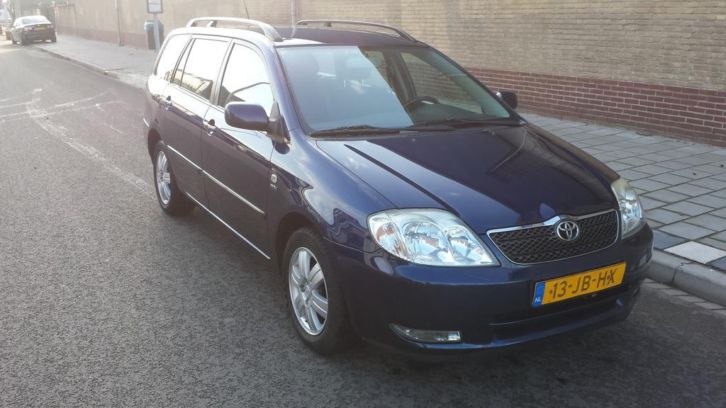 Toyota Corolla 1.6 VVT-I Wagon 2002 Blauw airco