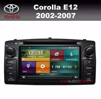 Toyota Corolla E12 pasklare radio navigatie carkit dvd gps