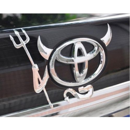 Toyota Duivel embleem set. Gratis thuis bezorgd. Goedkope 