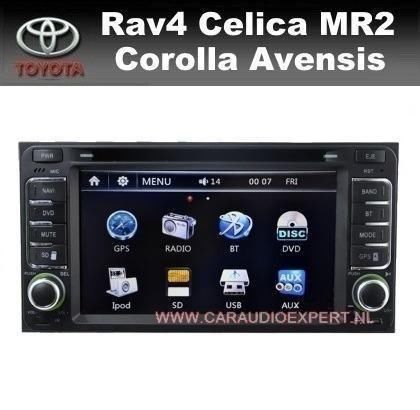 Toyota RAV4 Corolla Verso MR2 radio navigatie GPS DVD carkit