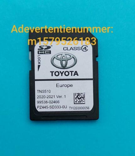 Toyota tns510 2020-2021 ver.1 sd-kaart navigatie europatur