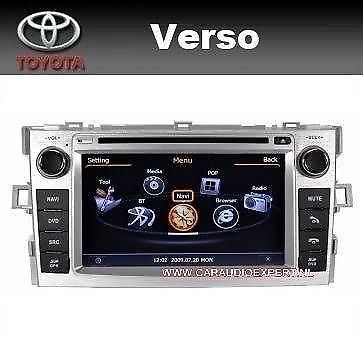 Toyota Verso radio inbouw navigatie bluetooth 7 inch DVD gps