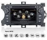 Toyota yaris autoradio navigatie dvd carkit touchscreen usb