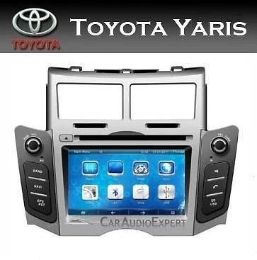 Toyota Yaris radio inbouw navigatie bluetooth 7 inch DVD USB