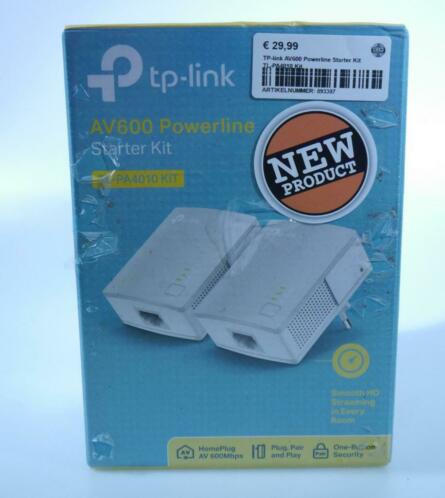 TP-link AV600 Powerline Starter Kit TL-PA4010 Kit