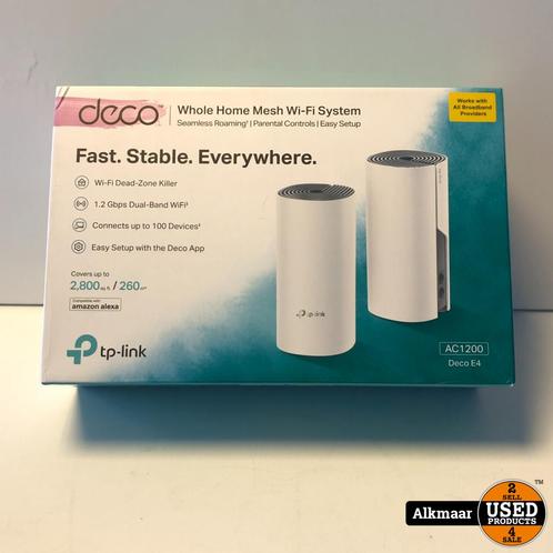 Tp Link Deco AC1200 E4 Mesh system  Compleet in doos