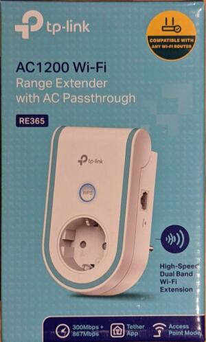 TP-Link RE365 AC1200 WiFi Repeater with Power Outlet