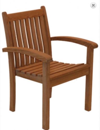 Traditional Teak Victoria stacking chair