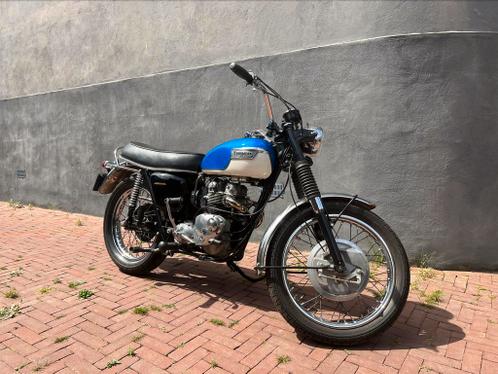 Triumph Tiger T100C bouwjaar 1973 uitvoering als 1967