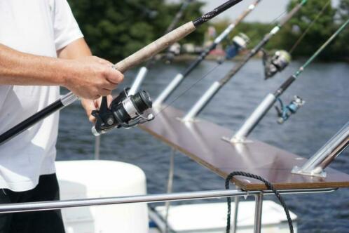 Trollen op snoek Westeinderplassen Meerval baars boot huren