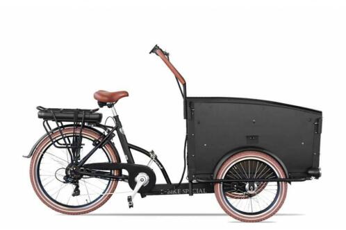 Troy Elektrische Bakfiets 2019 zwartbruin