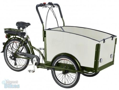 Troy - elektrische bakfiets 26 inch unisex 6 versnellinge...