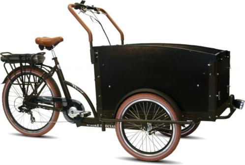 Troy Elektrische bakfiets bruin 36V13A 7 versnellingen