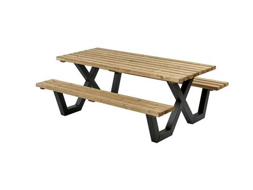 Tuin set lounge set banken meubels Hout Staal Hout kunststof